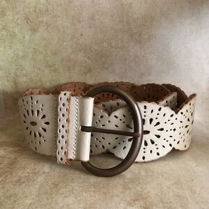 Fossil Genuine Leather Perforated Belt